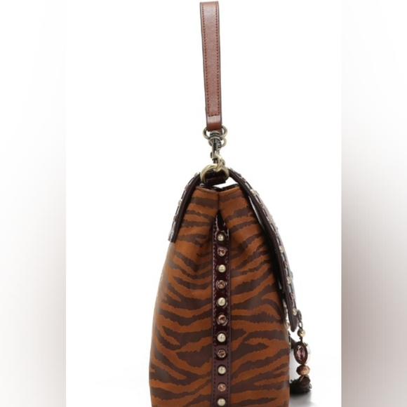 Nicole Lee Multicolor HEAVEN on EARTH Satchel with Zebra Print - Picture 4 of 7